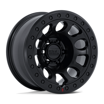 KMC KM241 E25 BEADLOCK Blackout 17x9 -38 5x127mm 71.5mm