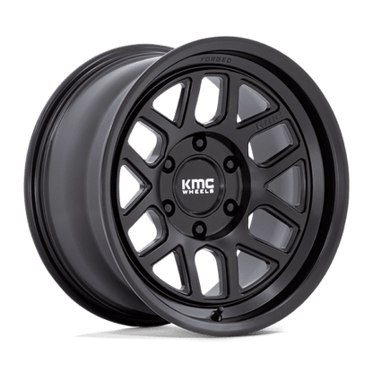 KMC KM446 MESA FORGED MONOBLOCK Satin Black 17x8.5 -10 6x139.7mm 106.1mm