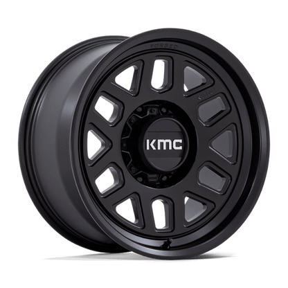 KMC KM451 MESA FORGED MONOBLOCK Satin Black 18x9 +18 8x180mm 124.2mm