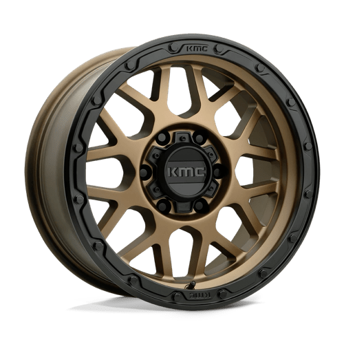 KMC KM535 GRENADE OFF-ROAD Matte Bronze W/ M-black Lip 17x9 -12 6x135mm 87.1mm