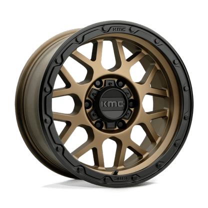 KMC KM535 GRENADE OFF-ROAD Matte Bronze W/ M-black Lip 17x9 -12 6x135mm 87.1mm