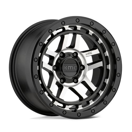 KMC KM540 RECON Satin Black Machined 17x8.5 +18 6x139.7mm 106.1mm