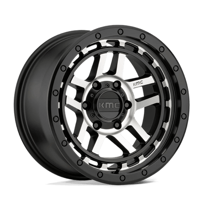 KMC KM540 RECON Satin Black Machined 17x8.5 +18 6x139.7mm 106.1mm
