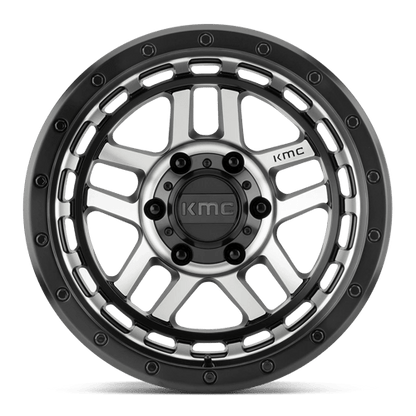 KMC KM540 RECON Satin Black Machined 17x8.5 +18 6x139.7mm 106.1mm
