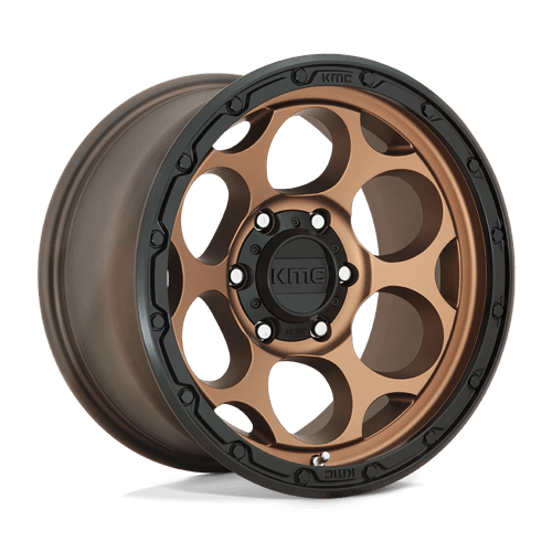 KMC KM541 DIRTY HARRY Matte Bronze W/ Black Lip 17x8.5 +18 6x139.7mm 106.1mm