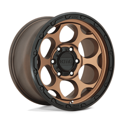KMC KM541 DIRTY HARRY Matte Bronze W/ Black Lip 17x8.5 +18 5x127mm 71.5mm