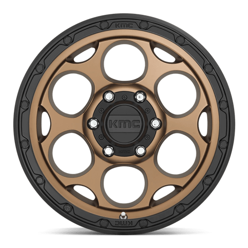 KMC KM541 DIRTY HARRY Matte Bronze W/ Black Lip 17x8.5 0 5x127mm 71.5mm