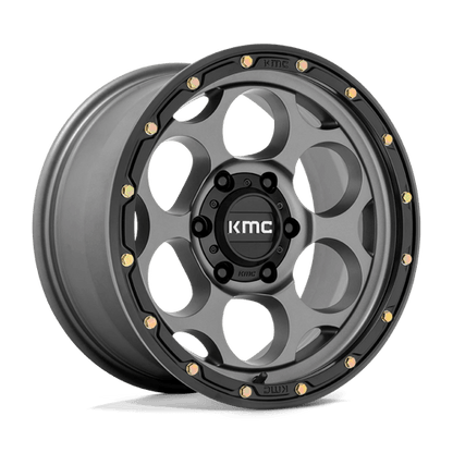KMC KM541 DIRTY HARRY Satin Gray W/ Black Lip 20x9 0 6x135mm 87.1mm