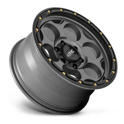 KMC KM541 DIRTY HARRY Satin Gray W/ Black Lip 20x9 0 5x127mm 71.5mm