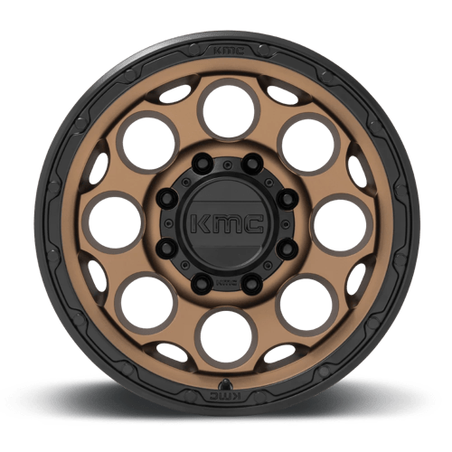 KMC KM541 DIRTY HARRY Matte Bronze W/ Black Lip 17x8.5 0 8x165.1mm 125.1mm