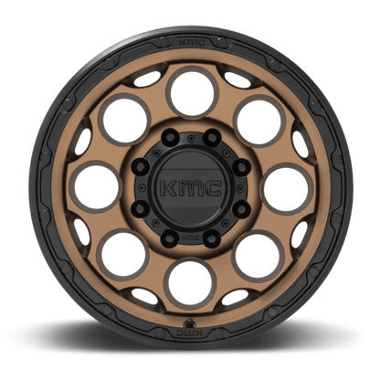 KMC KM541 DIRTY HARRY Matte Bronze W/ Black Lip 17x8.5 0 8x165.1mm 125.1mm