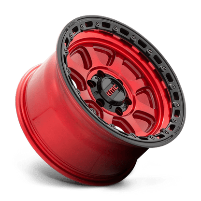 KMC KM548 CHASE Candy Red W/ Black Lip 20x9 +18 6x135mm 87.1mm