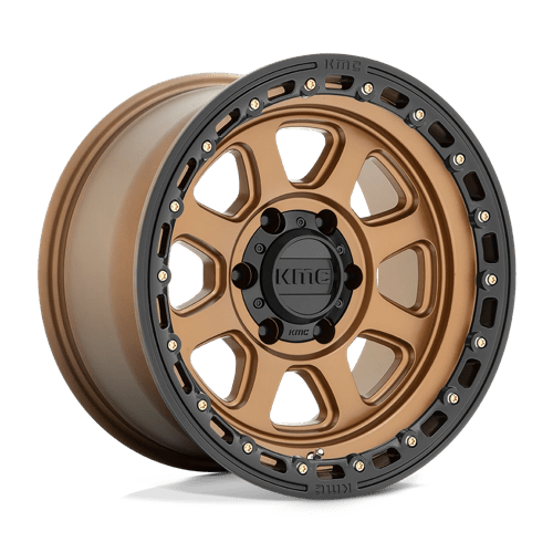 KMC KM548 CHASE Matte Bronze W/ Black Lip 20x9 +18 6x139.7mm 106.1mm