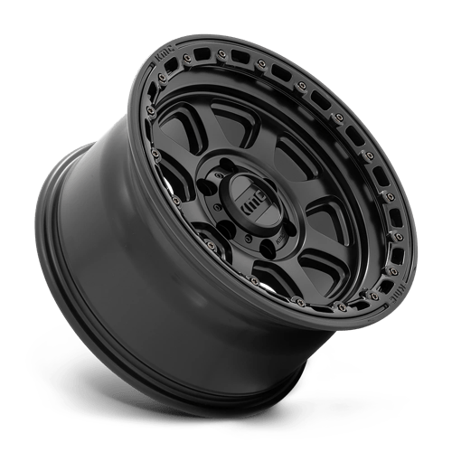 KMC KM548 CHASE Satin Black W/ Gloss Black Lip 20x9 +18 8x180mm 124.2mm