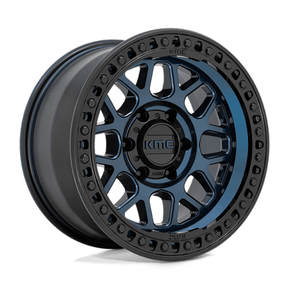 KMC KM549 GRS Midnight Blue W/ G-black Lip 17x9 0 6x135mm 87.1mm