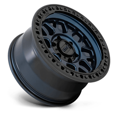 KMC KM549 GRS Midnight Blue W/ G-black Lip 17x9 +18 6x139.7mm 106.1mm