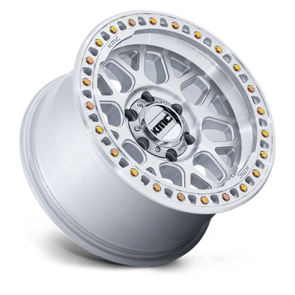 KMC KM549 GRS Gloss Silver W/ Machined Face 17x9 0 5x127mm 71.5mm