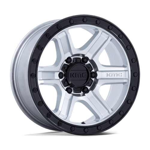 KMC KM551 OUTRUN Machined W/ Gloss Black Lip 17x8.5 -10 6x139.7mm 106.1mm