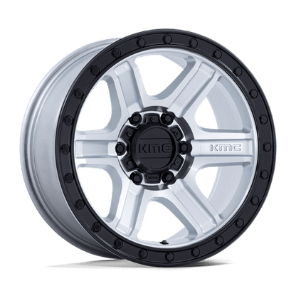 KMC KM551 OUTRUN Machined W/ Gloss Black Lip 17x8.5 -10 6x139.7mm 106.1mm