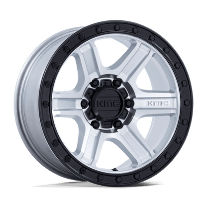 KMC KM551 OUTRUN Machined W/ Gloss Black Lip 18x9 +18 5x127mm 71.5mm