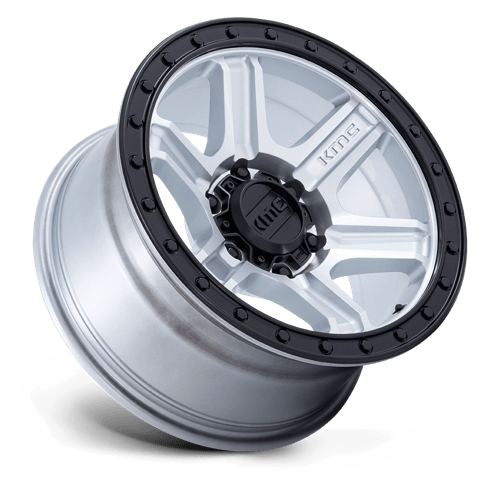 KMC KM551 OUTRUN Machined W/ Gloss Black Lip 17x8.5 -10 6x139.7mm 106.1mm