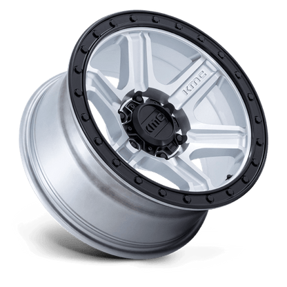 KMC KM551 OUTRUN Machined W/ Gloss Black Lip 17x8.5 -10 6x139.7mm 106.1mm