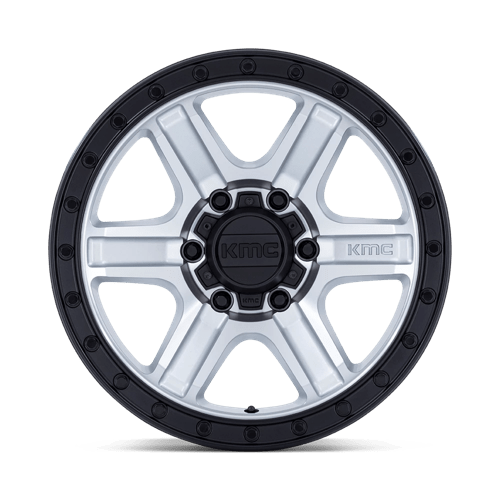 KMC KM551 OUTRUN Machined W/ Gloss Black Lip 17x8.5 -10 6x139.7mm 106.1mm