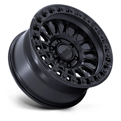 KMC KM552 IMS Matte Black W/ Gloss Black Lip 18x9 0 8x180mm 124.2mm