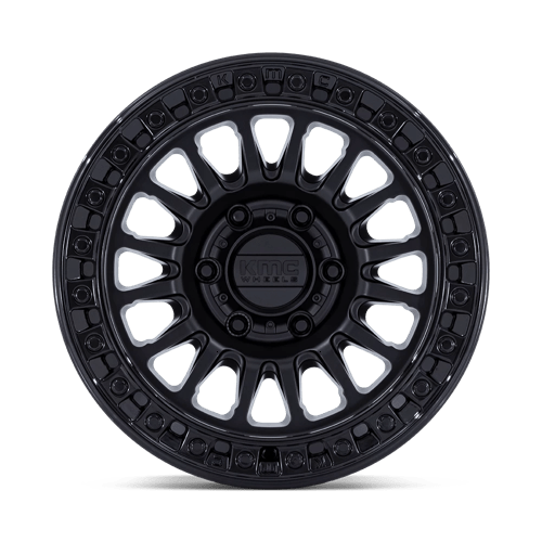 KMC KM552 IMS Matte Black W/ Gloss Black Lip 18x9 +30 6x135mm 87.1mm