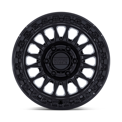 KMC KM552 IMS Matte Black W/ Gloss Black Lip 17x8.5 -10 5x127mm 71.5mm