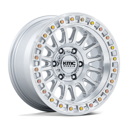 KMC KM552 IMS Gloss Silver W/ Machined Face 20x9 0 8x180mm 124.2mm