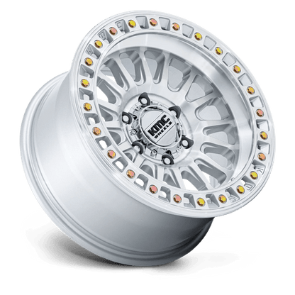 KMC KM552 IMS Gloss Silver W/ Machined Face 20x9 +18 8x170mm 125.1mm