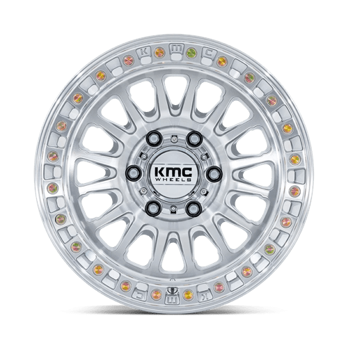 KMC KM552 IMS Gloss Silver W/ Machined Face 20x9 0 6x139.7mm 106.1mm
