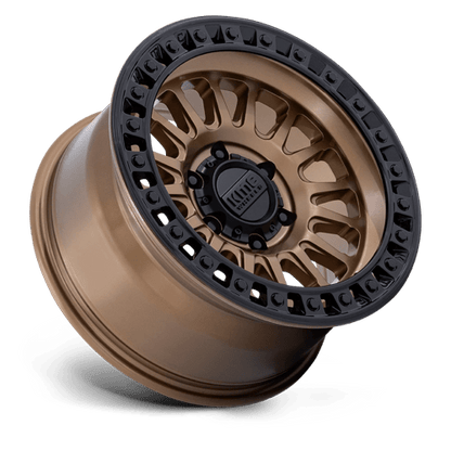 KMC KM552 IMS Matte Bronze W Gloss Black Lip 17x8.5 +25 6x135mm 87.1mm