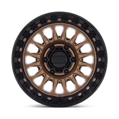 KMC KM552 IMS Matte Bronze W Gloss Black Lip 17x8.5 +25 6x135mm 87.1mm