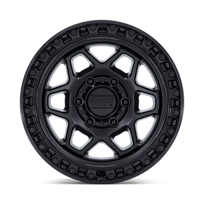 KMC KM553 TORX Matte Black W/ Gloss Black Lip 17x8.5 0 5x127mm 71.5mm