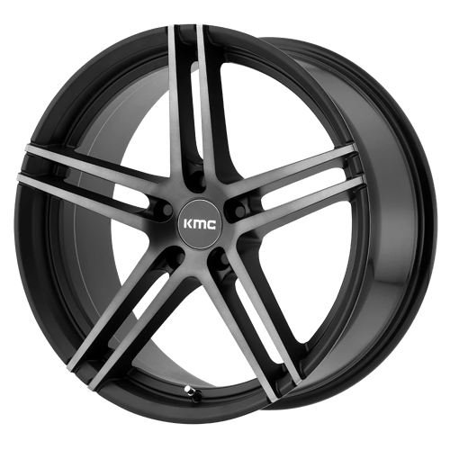 KMC KM703 MONOPHONIC Satin Black W/ Titan-blk Face 20x10 +45 5x112mm 66.6mm