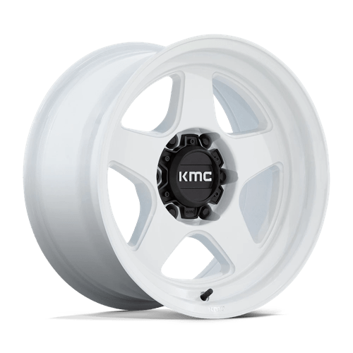 KMC KM728 LOBO Gloss White 17x8.5 -10 6x135mm 87.1mm