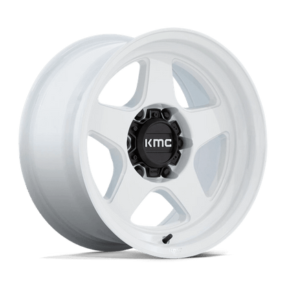 KMC KM728 LOBO Gloss White 17x8.5 -10 6x139.7mm 106.1mm