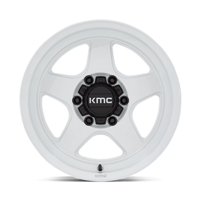 KMC KM728 LOBO Gloss White 17x8.5 -10 6x139.7mm 106.1mm