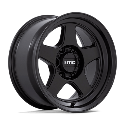 KMC KM728 LOBO Matte Black 17x8.5 -10 6x120mm 66.9mm