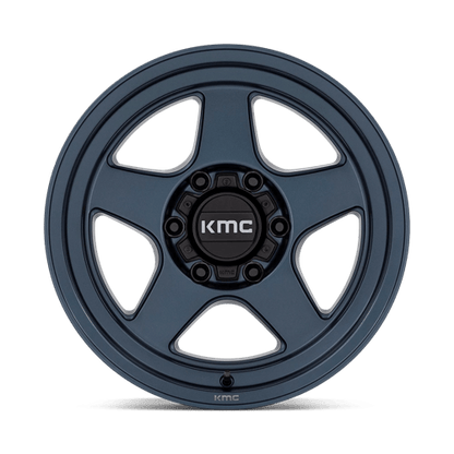 KMC KM728 LOBO Metallic Blue 17x8.5 -10 6x135mm 87.1mm