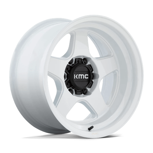 KMC KM728 LOBO Gloss White 17x9 -38 5x127mm 71.5mm