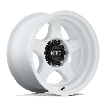 KMC KM728 LOBO Gloss White 17x9 -38 5x127mm 71.5mm
