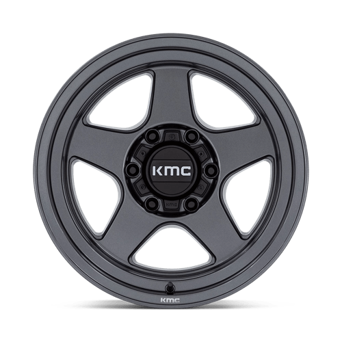 KMC KM728 LOBO Matte Anthracite 17x8.5 +18 5x127mm 71.5mm