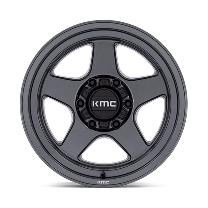 KMC KM728 LOBO Matte Anthracite 17x8.5 +18 6x120mm 66.9mm
