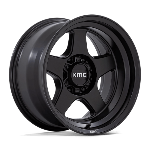 KMC KM728 LOBO Matte Black 17x9 -38 5x127mm 71.5mm
