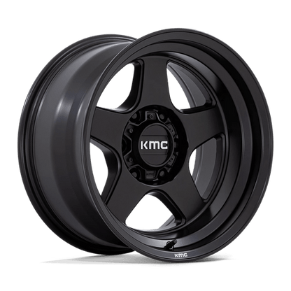 KMC KM728 LOBO Matte Black 17x9 -38 5x127mm 71.5mm