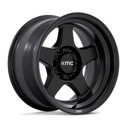 KMC KM728 LOBO Matte Black 17x8.5 +18 5x127mm 71.5mm