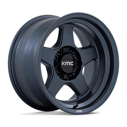 KMC KM728 LOBO Metallic Blue 17x8.5 +18 5x127mm 71.5mm